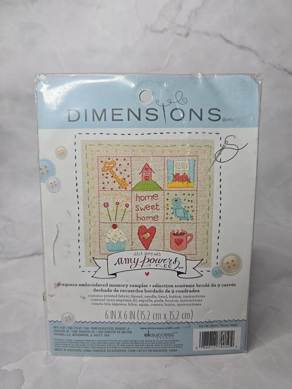 Dimensions Embroidered Memory Sampler Kit 9" Square